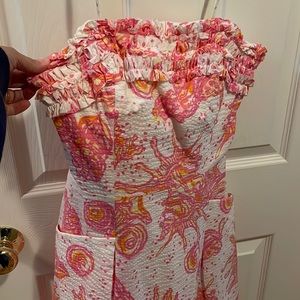 Lilly Pulitzer strapless dress size 2